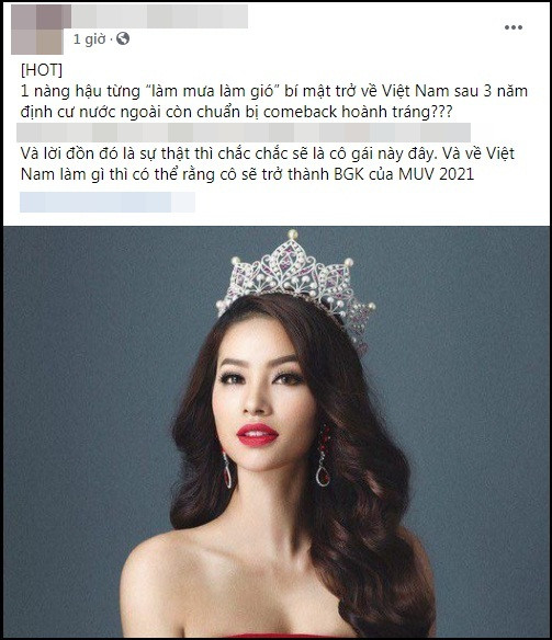Rộ tin Phạm Hương âm thầm về VN, chờ thời cơ "comeback" Ro tin Pham Huong am tham ve VN, cho thoi co