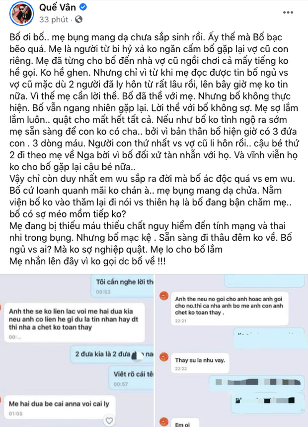 Bà bầu Quế Vân tố bạn trai bạc bẽo, dọa "để con không cha" - Hình 2 Ba bau Que Van to ban trai bac beo, doa