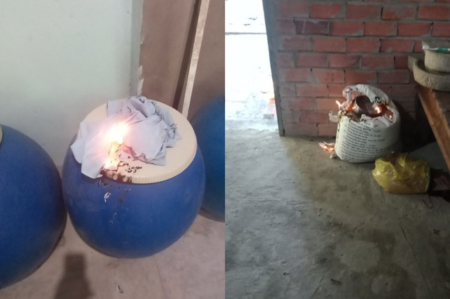 Công an gắn camera tìm nguyên nhân đồ đạc trong nhà dân tự bốc cháy Cong an gan camera tim nguyen nhan do dac trong nha dan tu boc chay