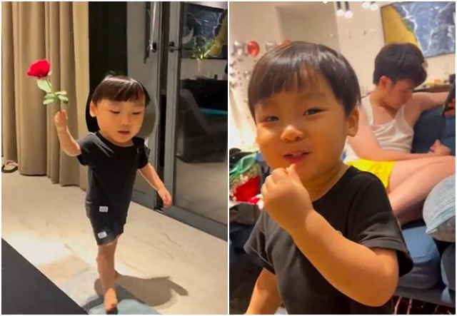 Quý tử mừng sinh nhật Hòa Minzy, nói một câu làm mẹ vỡ òa Quy tu mung sinh nhat Hoa Minzy, noi mot cau lam me vo oa