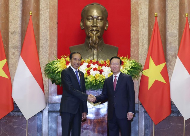 Chủ tịch nước Võ Văn Thưởng hội đàm với Tổng Thống Indonesia Joko Widodo Chu tich nuoc Vo Van Thuong hoi dam voi Tong Thong Indonesia Joko Widodo