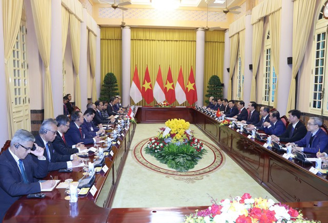 Chủ tịch nước Võ Văn Thưởng hội đàm với Tổng Thống Indonesia Joko Widodo - Hình 4 Chu tich nuoc Vo Van Thuong hoi dam voi Tong Thong Indonesia Joko Widodo-Hinh-4