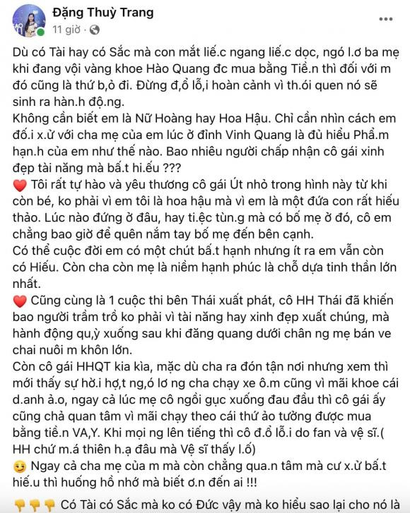 Chị gái HH Đại dương Đặng Thu Thảo tiếp tục "đá đểu" Thùy Tiên Chi gai HH Dai duong Dang Thu Thao tiep tuc