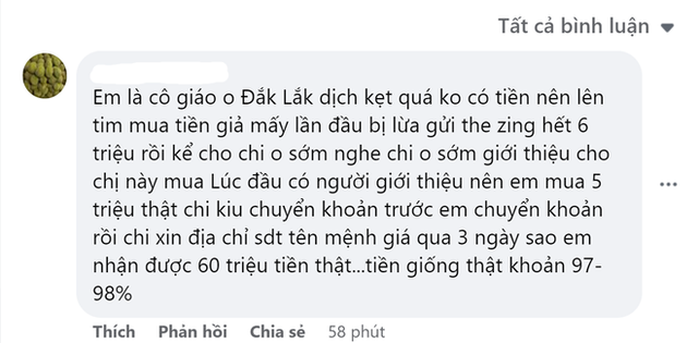 Chợ tiền giả rao bán công khai trên mạng, mời chào tỷ lệ đổi 1-12 - Hình 2 Cho tien gia rao ban cong khai tren mang, moi chao ty le doi 1-12-Hinh-2