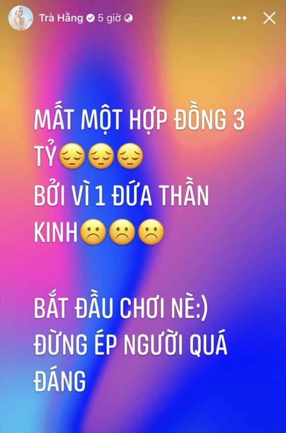 Trà Ngọc Hằng tuyên bố vừa mất 3 tỷ, ấm ức phải đăng đàn - Hình 4 Tra Ngoc Hang tuyen bo vua mat 3 ty, am uc phai dang dan-Hinh-4