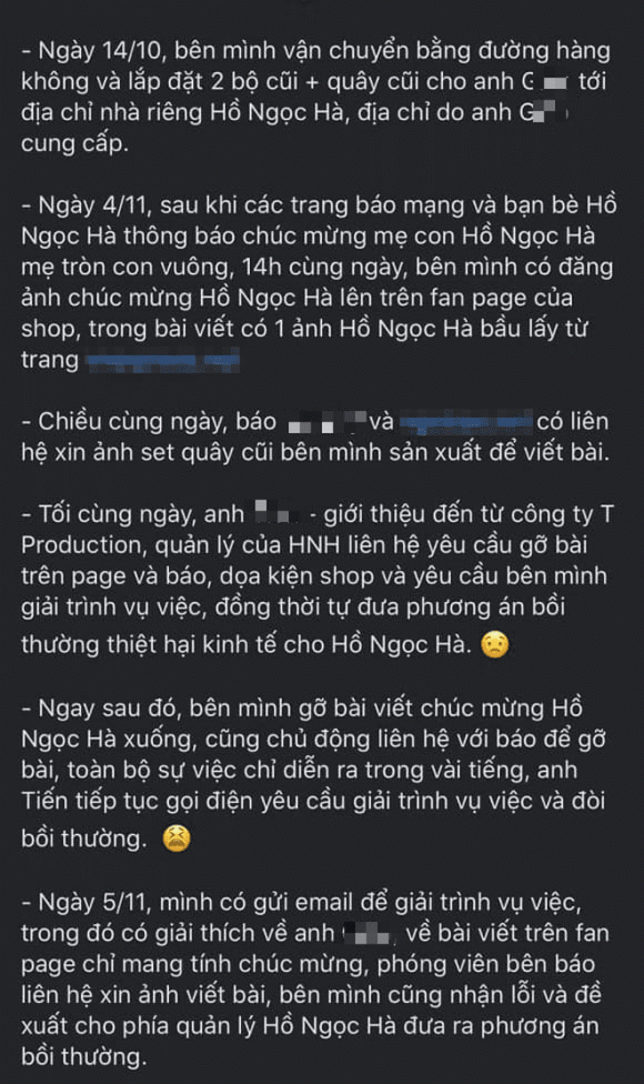 Shop mẹ và bé tố bị Hà Hồ dọa kiện, nữ ca sĩ nói gì? - Hình 2 Shop me va be to bi Ha Ho doa kien, nu ca si noi gi?-Hinh-2
