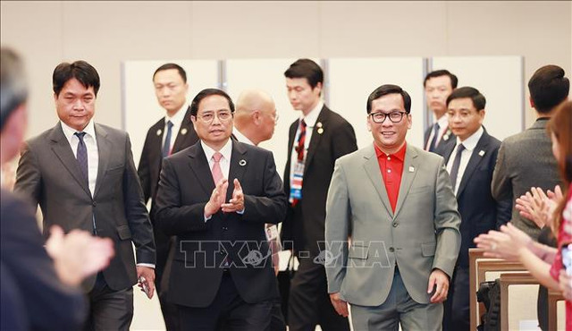 Thủ tướng Phạm Minh Chính dự lễ công bố đường bay thẳng Hà Nội - Hiroshima Thu tuong Pham Minh Chinh du le cong bo duong bay thang Ha Noi - Hiroshima