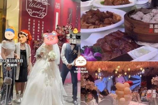 Đang đi du lịch, cô gái đến đám cưới làm điều không tưởng Dang di du lich, co gai den dam cuoi lam dieu khong tuong