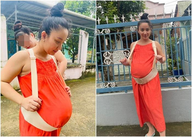 Vợ Lê Dương Bảo Lâm phải lấy dây đỡ bầu sát ngày sinh Vo Le Duong Bao Lam phai lay day do bau sat ngay sinh