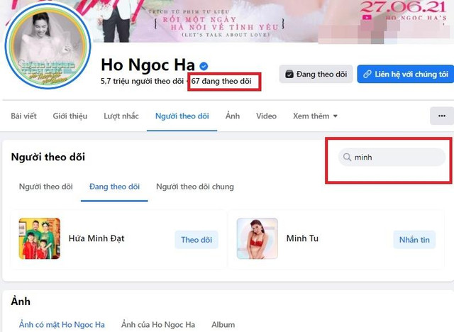 Bị phát hiện follow Minh Hằng, Hồ Ngọc Hà "quay xe" gọn lẹ - Hình 2 Bi phat hien follow Minh Hang, Ho Ngoc Ha