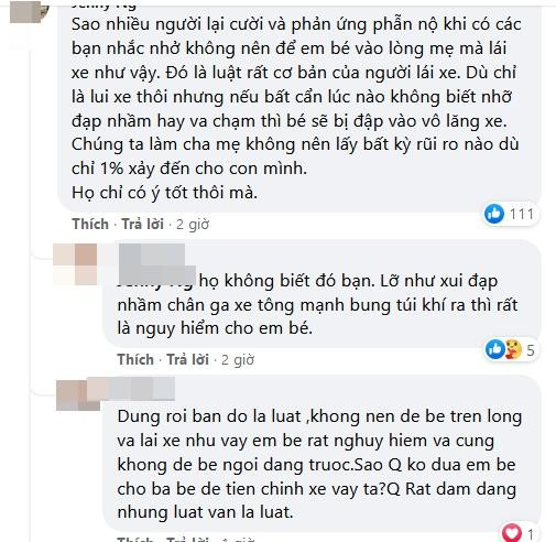 Vợ Lê Dương Bảo Lâm bị chỉ trích để con ngồi ghế lái ô tô - Hình 7 Vo Le Duong Bao Lam bi chi trich de con ngoi ghe lai o to-Hinh-7
