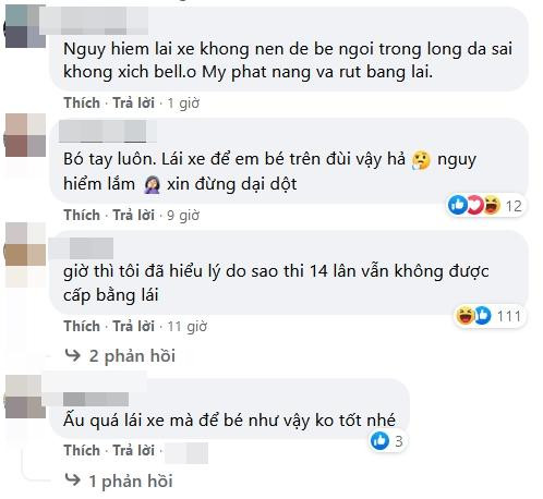 Vợ Lê Dương Bảo Lâm bị chỉ trích để con ngồi ghế lái ô tô - Hình 6 Vo Le Duong Bao Lam bi chi trich de con ngoi ghe lai o to-Hinh-6