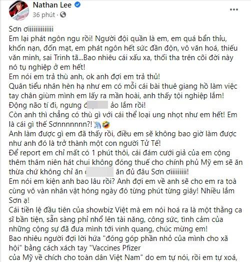 Cao Thái Sơn thách Nathan Lee "giỏi mua hết đồ lót Ngọc Trinh đi" - Hình 4 Cao Thai Son thach Nathan Lee