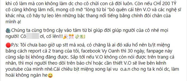 Vy Oanh tuyên bố cho bà Phương Hằng 400 tỷ với điều kiện sốc - Hình 3 Vy Oanh tuyen bo cho ba Phuong Hang 400 ty voi dieu kien soc-Hinh-3