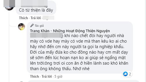Trang Trần gay gắt khi bị mỉa mai "cò từ thiện" - Hình 2 Trang Tran gay gat khi bi mia mai