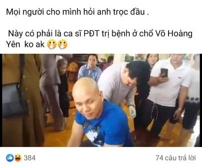 Sự thật bức ảnh Phan Đinh Tùng được Võ Hoàng Yên chữa bệnh Su that buc anh Phan Dinh Tung duoc Vo Hoang Yen chua benh