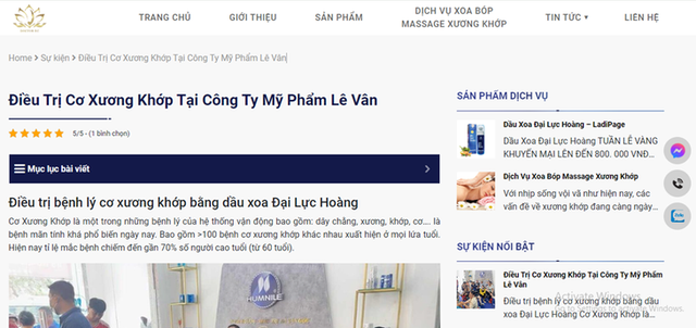 Mỹ phẩm Lê Vân: Quảng cáo phòng được bệnh, lừa gạt khách hàng? - Hình 3 My pham Le Van: Quang cao phong duoc benh, lua gat khach hang?-Hinh-3