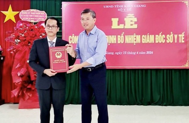 Đại tá Công an được bổ nhiệm làm Giám đốc Sở Y tế Kiên Giang Dai ta Cong an duoc bo nhiem lam Giam doc So Y te Kien Giang