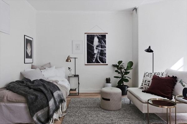 Căn hộ 31m2 sử dụng gam màu trắng giúp không gian thoáng rộng - Hình 5 Can ho 31m2 su dung gam mau trang giup khong gian thoang rong-Hinh-5