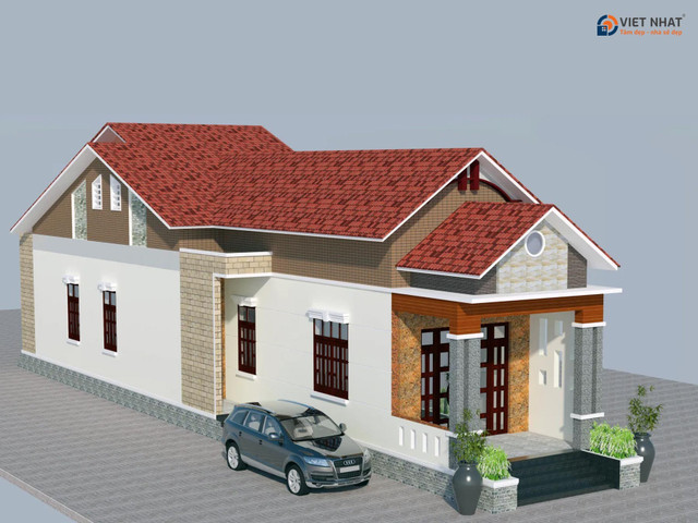 Những mẫu nhà cấp 4 được săn đón với thiết kế độc đáo - Hình 5 Nhung mau nha cap 4 duoc san don voi thiet ke doc dao-Hinh-5