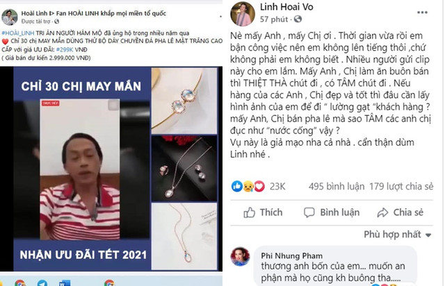Hoài Linh mắng kẻ mạo danh lừa đảo: "Tâm đục như nước cống" Hoai Linh mang ke mao danh lua dao: