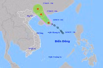 Ngày 26/6 áp thấp nhiệt đới trên Biển Đông gây mưa lớn 