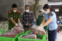 Hà Nam tiêu hủy trên 1,2 tấn thực phẩm đông lạnh "bẩn"