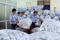 Bắc Ninh phát hiện kho chứa 40.000 gói rong biển trôi nổi