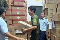 Thu giữ gần 25 tấn sữa bột nghi hàng giả ở Long An