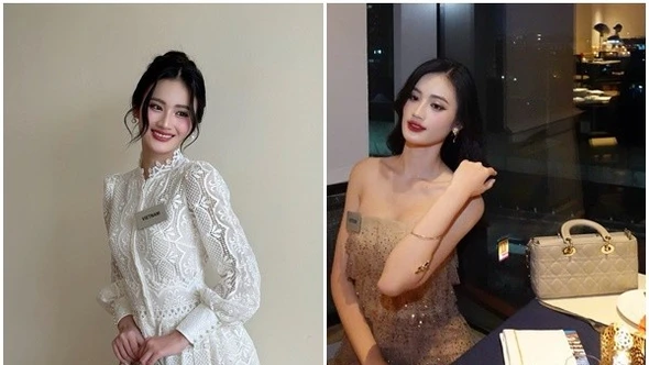 Hoa hậu Ý Nhi xách túi trăm triệu ở Miss World 2025