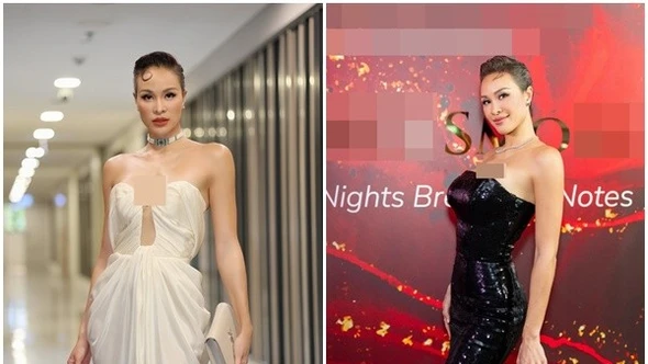 Phương Mai làm MC song ngữ, sắc vóc gây mê