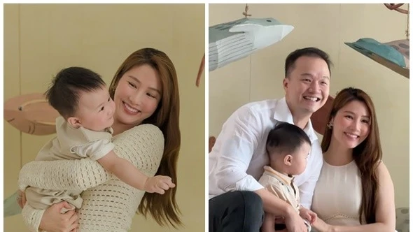 Diễn viên Diễm My 9x khoe con trai đáng yêu