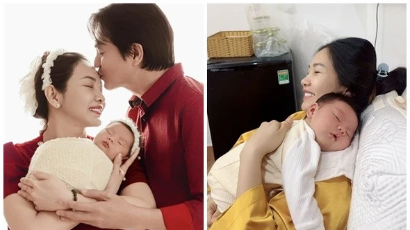 Ái nữ nhà Cao Minh Đạt đáng yêu trong vòng tay bố mẹ