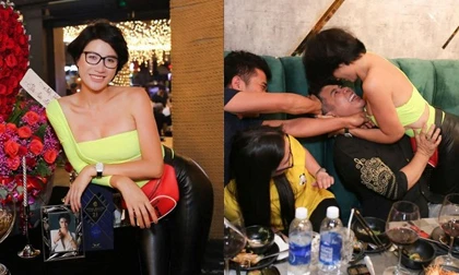 Dù là gái có chồng, Trang Trần hành động nhạy cảm với bạn khác giới