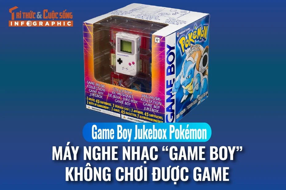  Game Boy Jukebox Pokémo, máy nghe nhạc “Game Boy” không chơi được game 