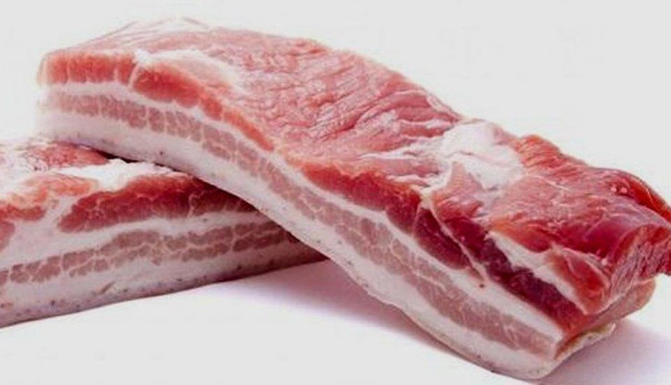 Thịt lợn nhiễm dịch tả châu Phi thường nốt xuất huyết. Ảnh minh họa thit-lon.jpg