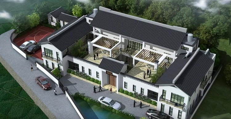 Sau nhiều năm kinh doanh tại Thâm Quyến (Trung Quốc), hai anh em họ Lý quê Quảng Đông sở hữu một công ty riêng. Với tài chính ổn định, hai anh em góp 3 triệu NDT (hơn 10 tỷ đồng) xây biệt thự tặng bố mẹ dưỡng già. Ảnh: Sohu biet-thu1.jpg