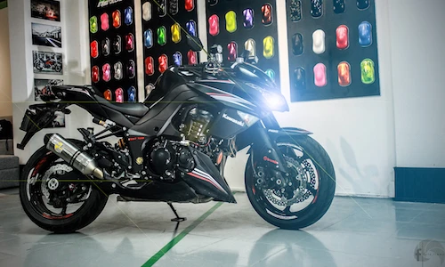Kawasaki Z1000 đời cũ "độ cực chất" của dân chơi Sài Gòn