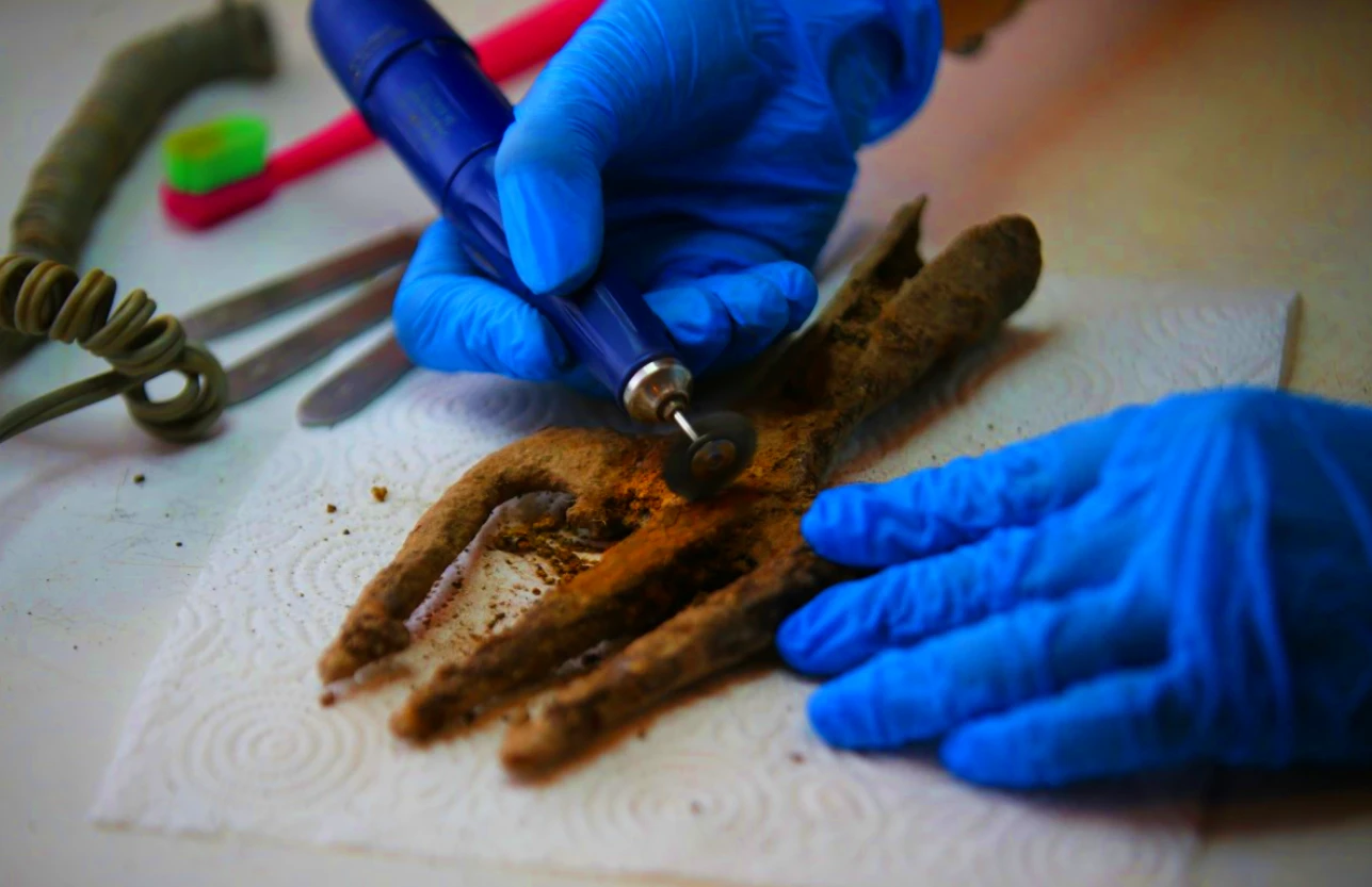 Kinh ngạc phát hiện cây đinh ba kỳ dị 1.700 năm tuổi dưới lòng đất