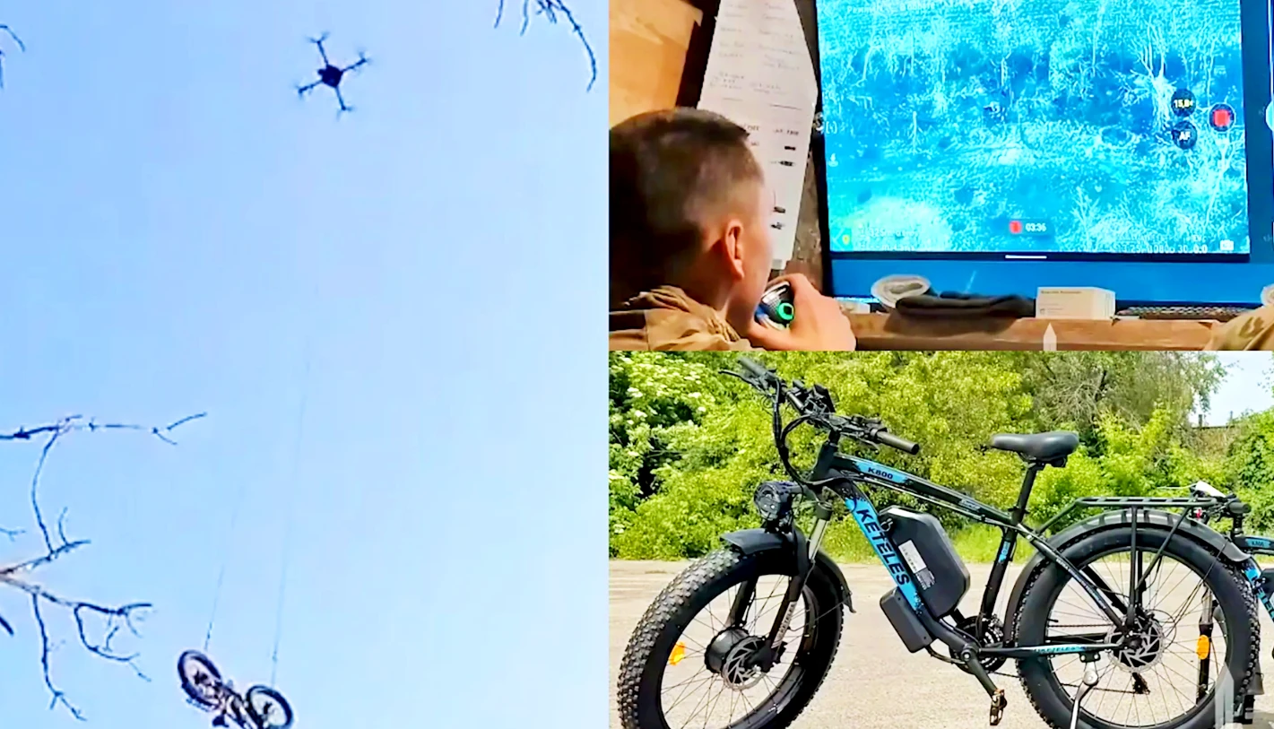 Ukraine dùng UAV thả xe đạp điện cứu binh sĩ bị bao vây