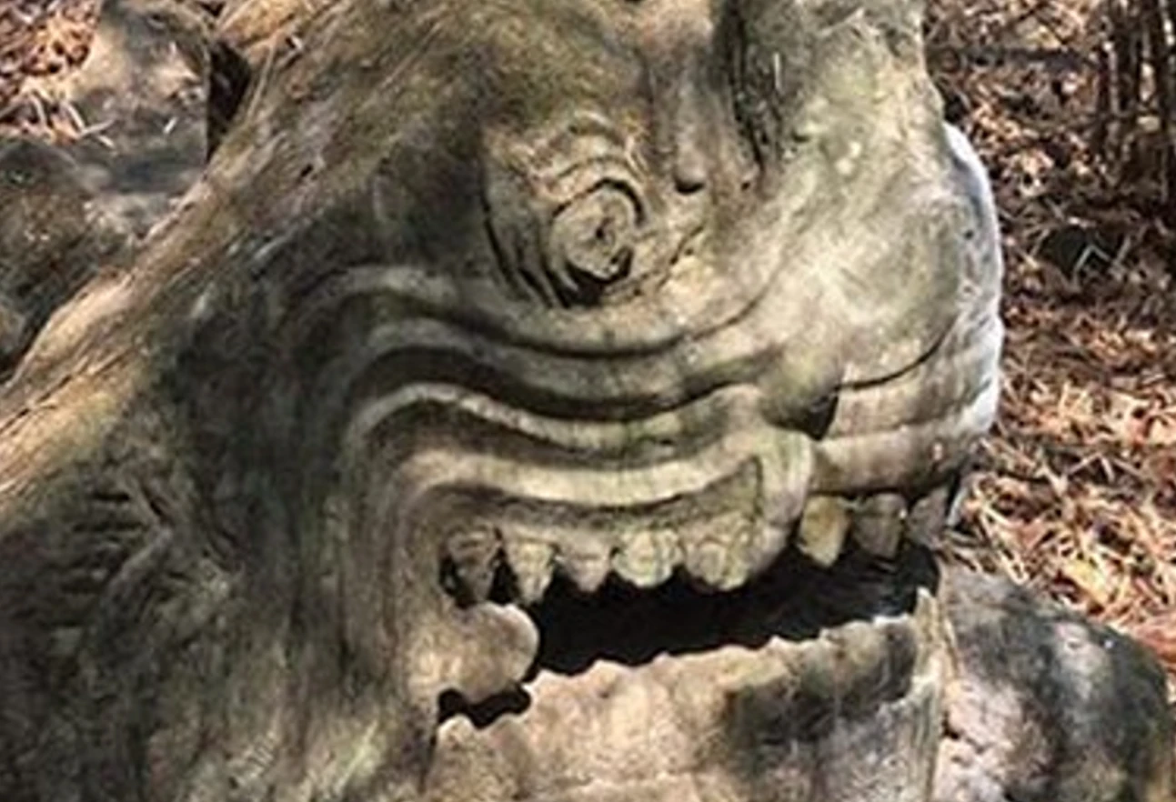 Tận mục tượng Makara kỳ bí tại Campuchia, sinh vật huyền thoại gây chấn động