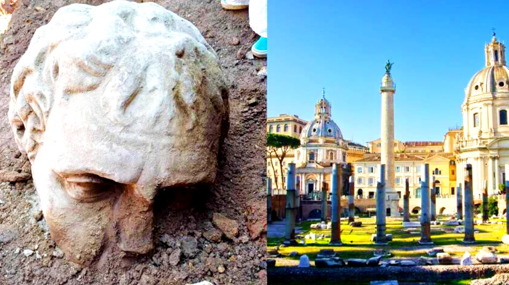 Sửng sốt phát hiện đầu tượng đá cẩm thạch người có tóc gợn sóng