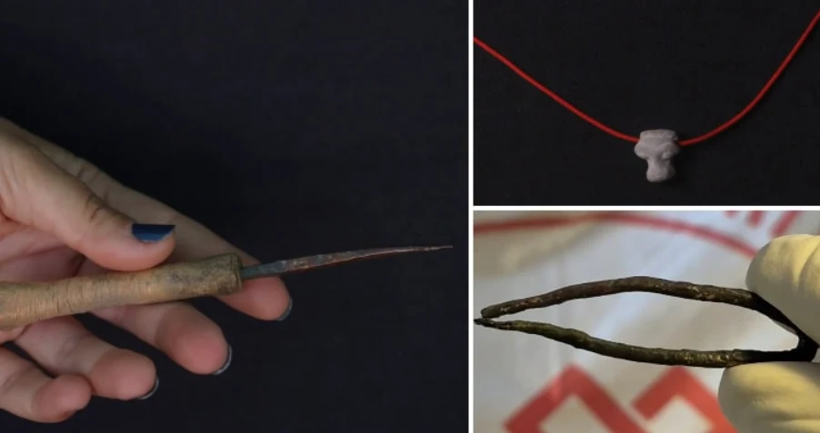 Soi nhiều cổ vật lạ 3.200 năm tuổi trong gò chôn cất cổ xưa