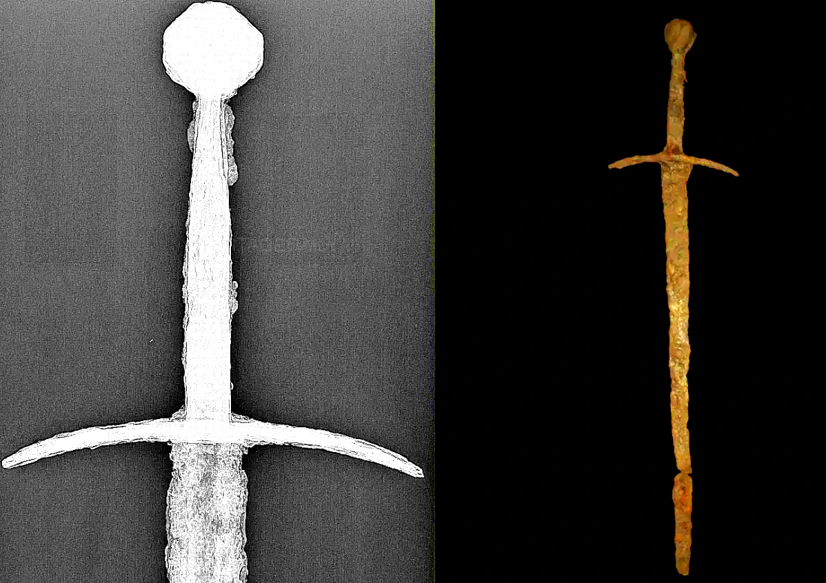 Bất ngờ phát hiện thanh kiếm thời trung cổ hiếm có 