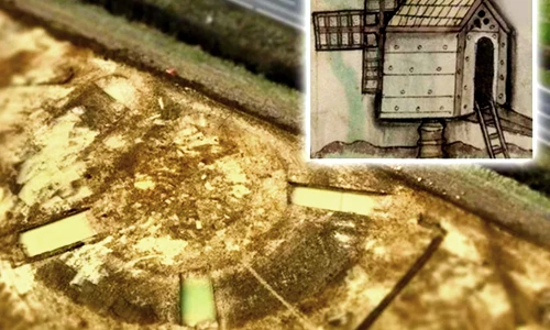 Tàn tích cối xay gió thời trung cổ hé lộ kỹ thuật đỉnh cao