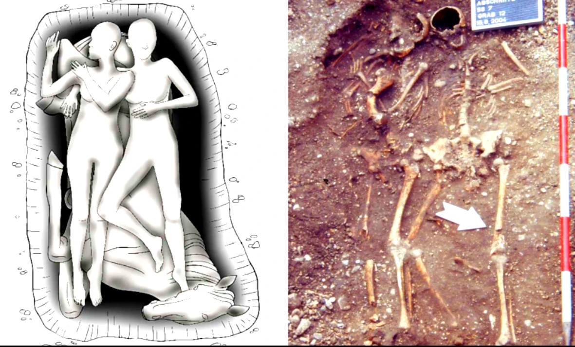 Phát hiện đau lòng ngôi mộ mẹ con đầu tiên từ thời La Mã cổ