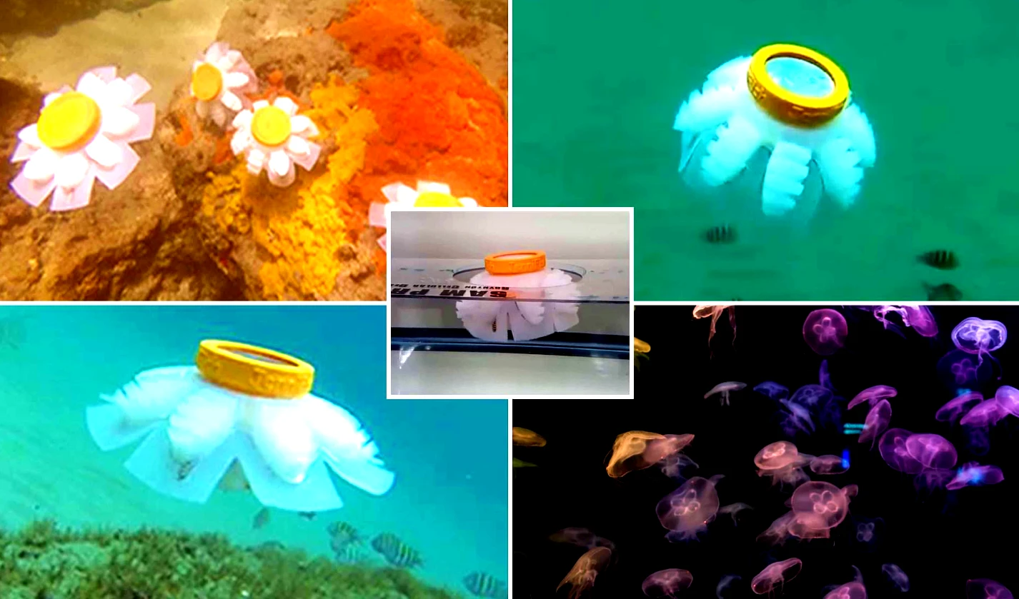 Chiêm ngưỡng sứa robot di chuyển nhẹ nhàng trong đại dương 