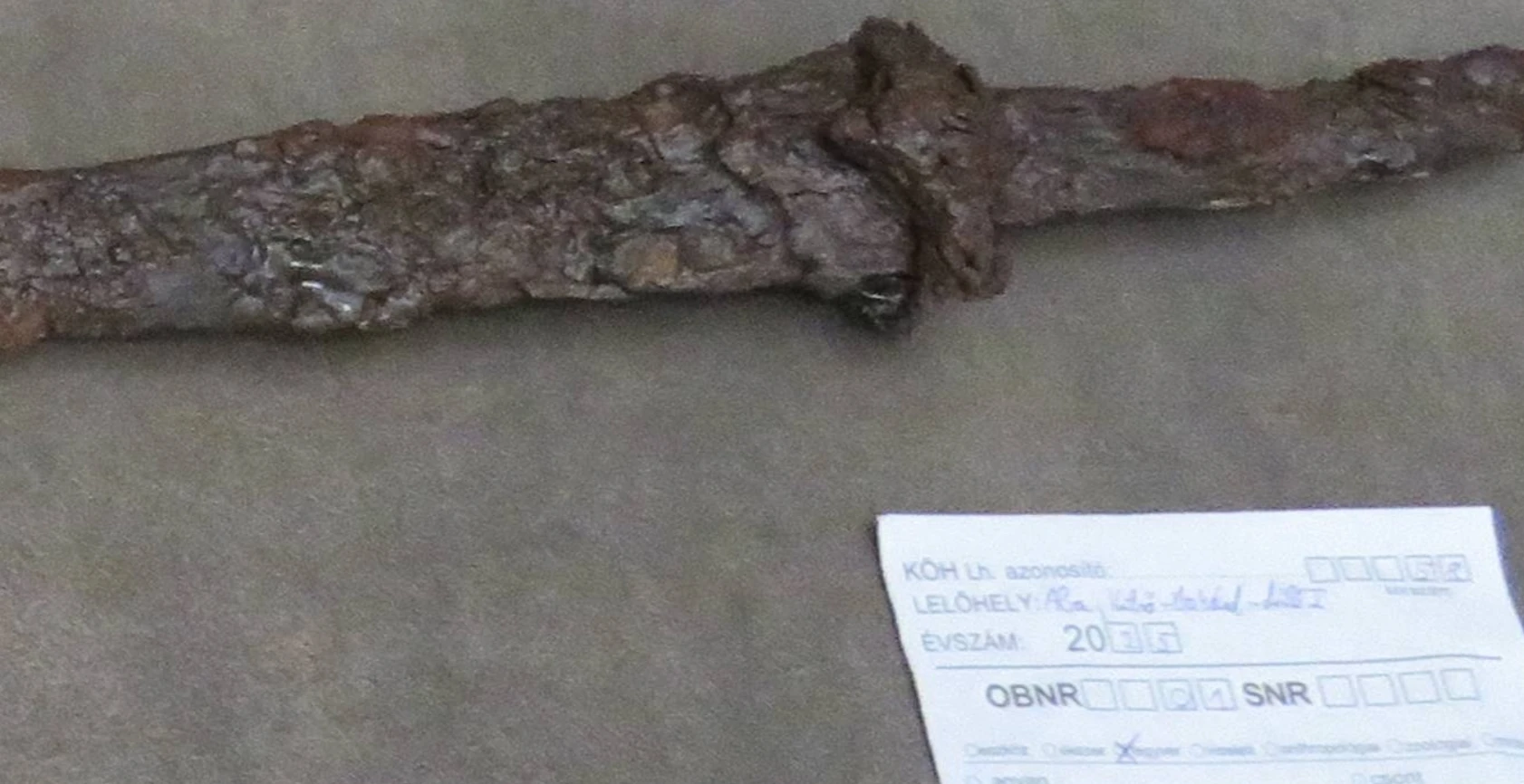 Thanh kiếm hiếm có trong ngôi mộ chiến binh Avar 