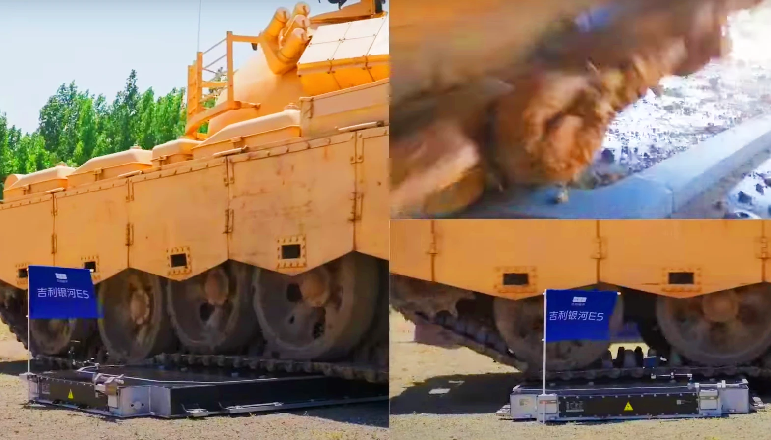 Trung Quốc kiểm tra độ “lỳ đòn” của pin điện bằng xe tăng 