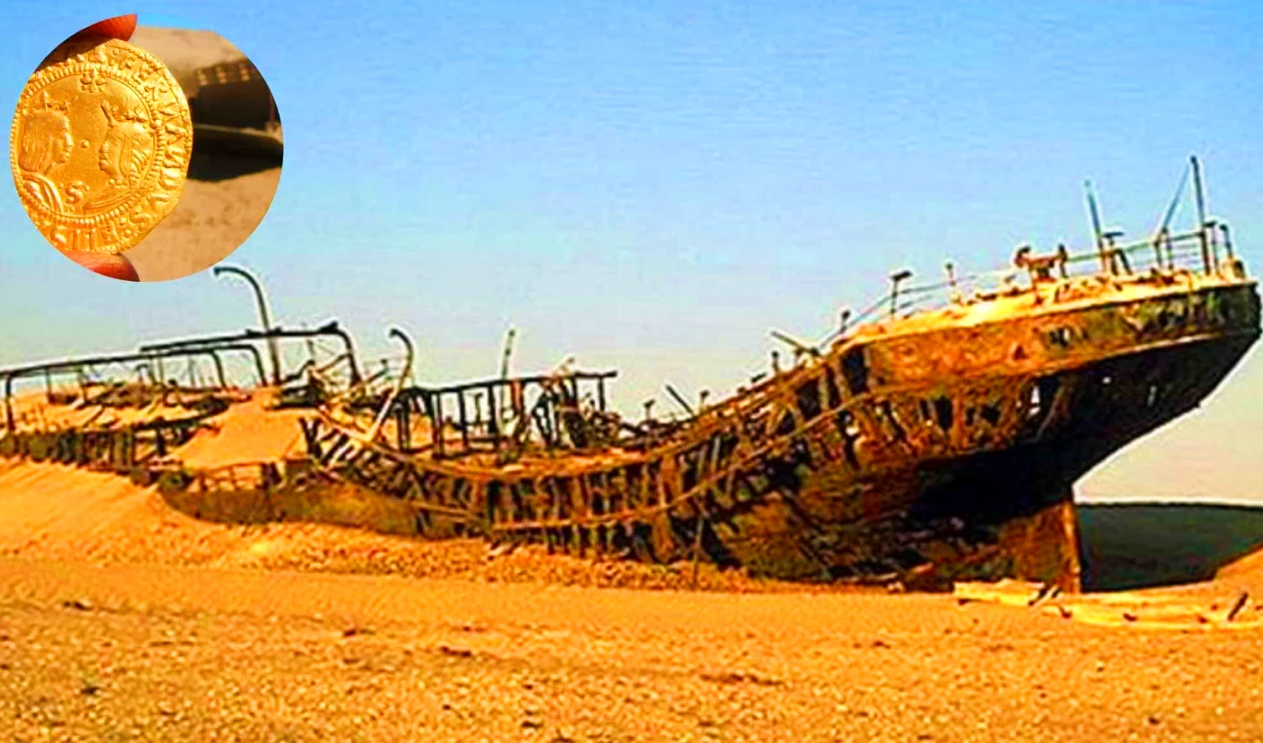  Con tàu chở vàng mất tích 500 năm bất ngờ hiện ra giữa sa mạc